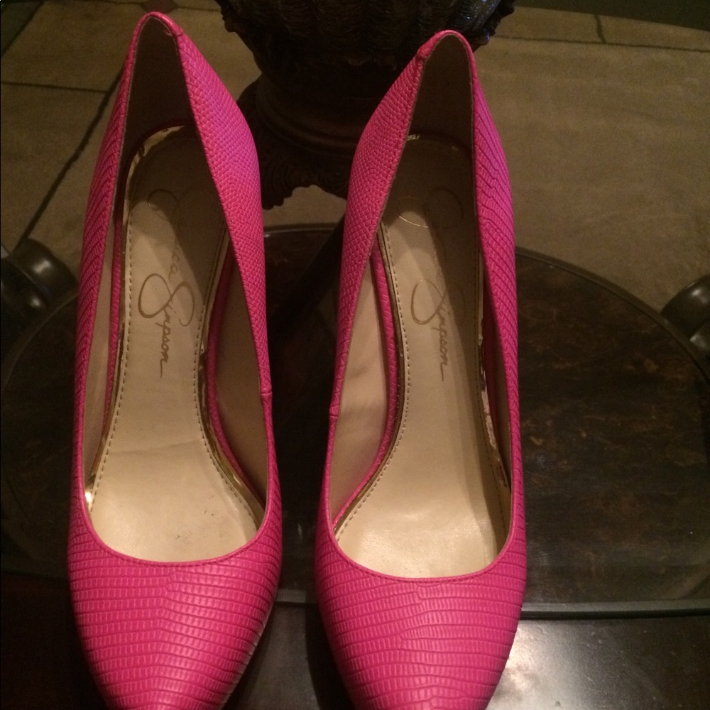 Jessica Simpson Pink Texture Heel